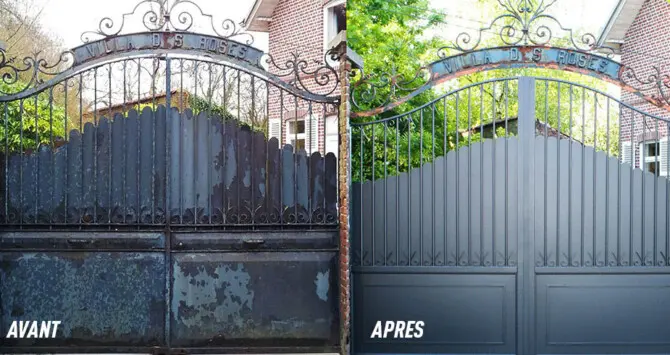 Peinture Ferronnerie Portail en Fer Angoulême Royan département 16 et 17